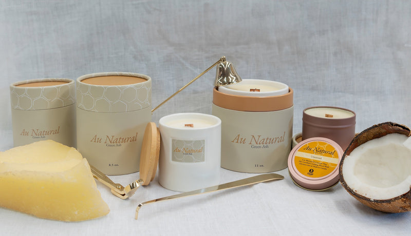 Au Natural The Unscented Candle - Green Ash Decor