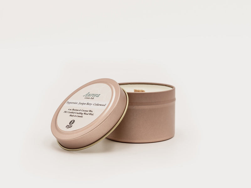 4 oz Rose Gold Travel Tin - Aurora - Green Ash Decor
