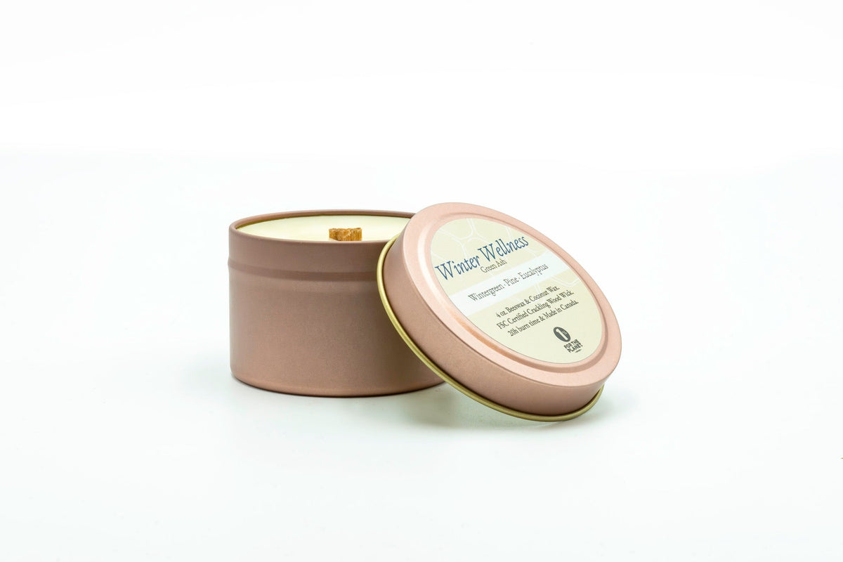 4 oz Rose Gold Travel Tin - Winter Wellness - Green Ash Decor