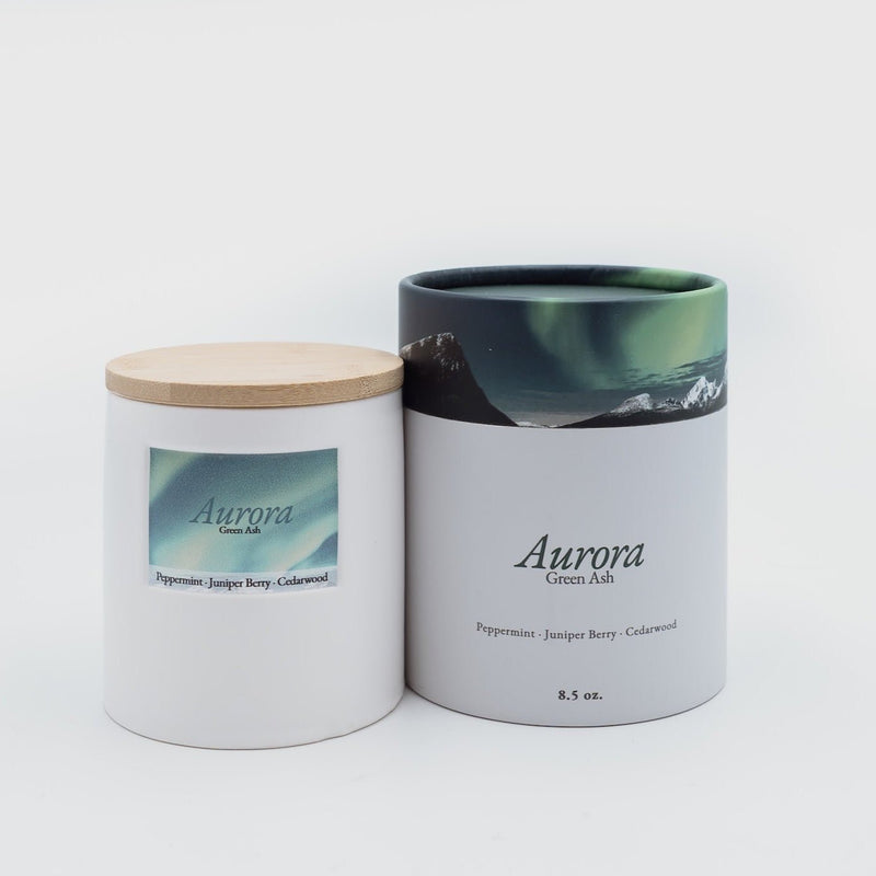 8.5oz Aurora - Green Ash Decor