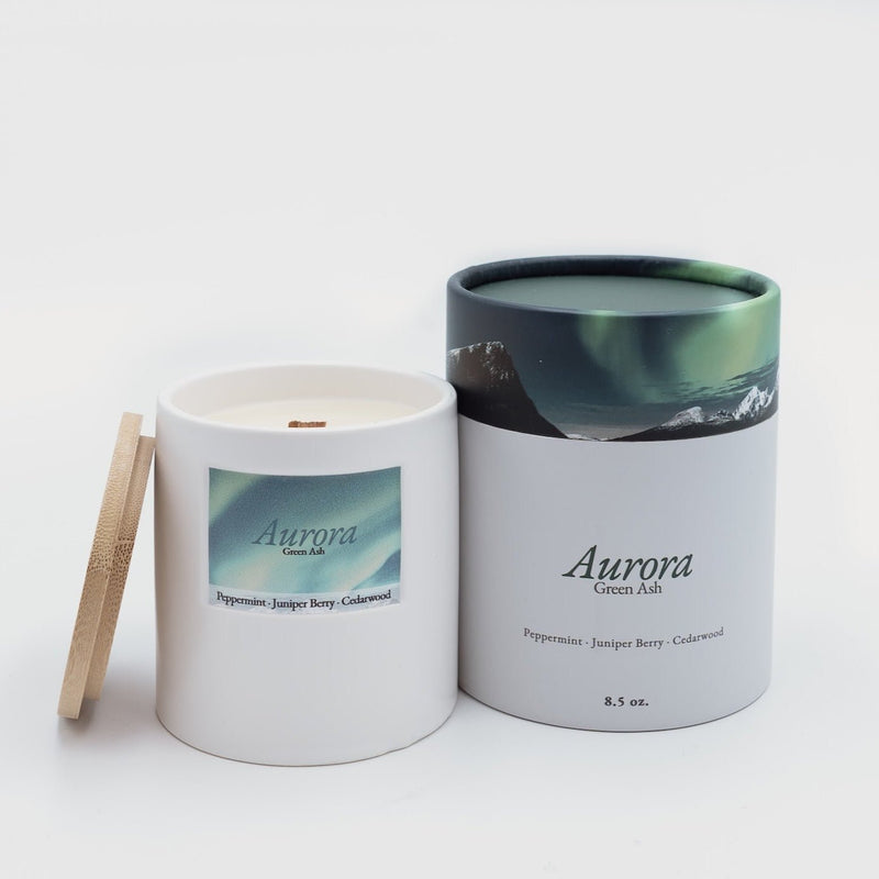 8.5oz Aurora - Green Ash Decor