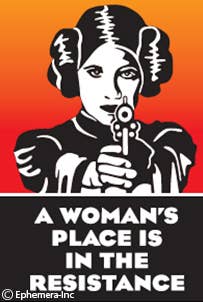 Ephemera - Magnet - A woman's place is in the resistance - Green Ash Decor