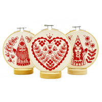 Hook, Line & Tinker Embroidery Kits - NEW! Nordic "Jul" Gnome Complete Embroidery Kit - Green Ash Decor
