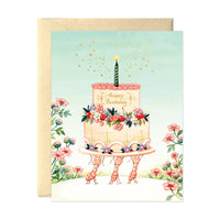 JooJoo Paper - Ants Birthday Greeting Card - Green Ash Decor