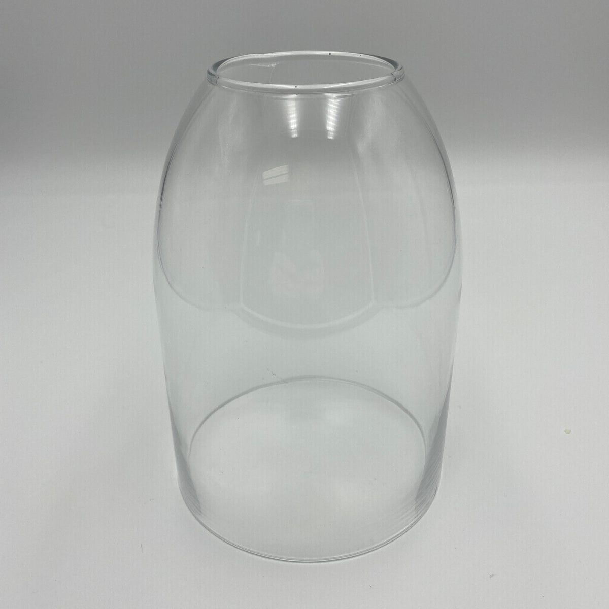 Hand-Blown Glass Hurricane Bell - Green Ash Decor