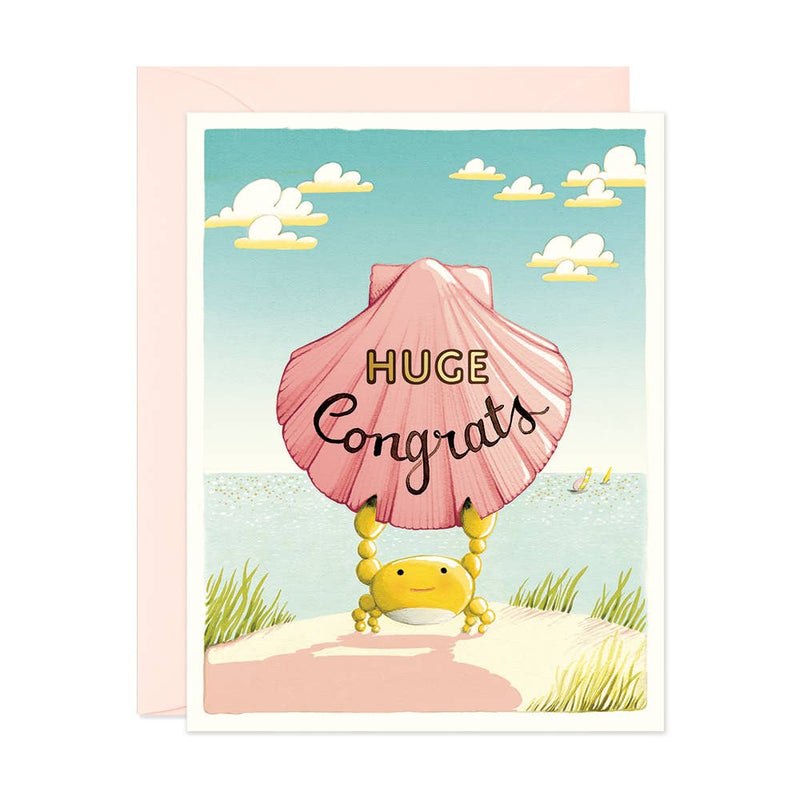 JooJoo Paper - Crab Congrats Card - Green Ash Decor