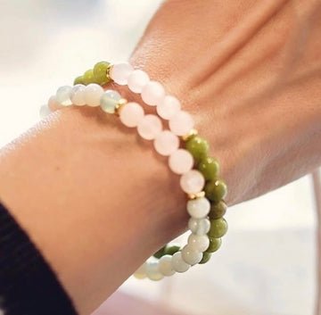Mala Bliss Gemstone Bracelets - Green Ash Decor