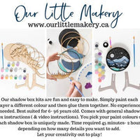Our Little Makery - The Northern Lights Shadow Box Kit