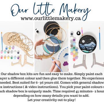 Our Little Makery - Cozy Cottage Shadow Box Kit