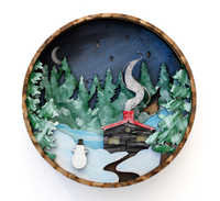 Our Little Makery - Winter Cabin Shadow Box Kit