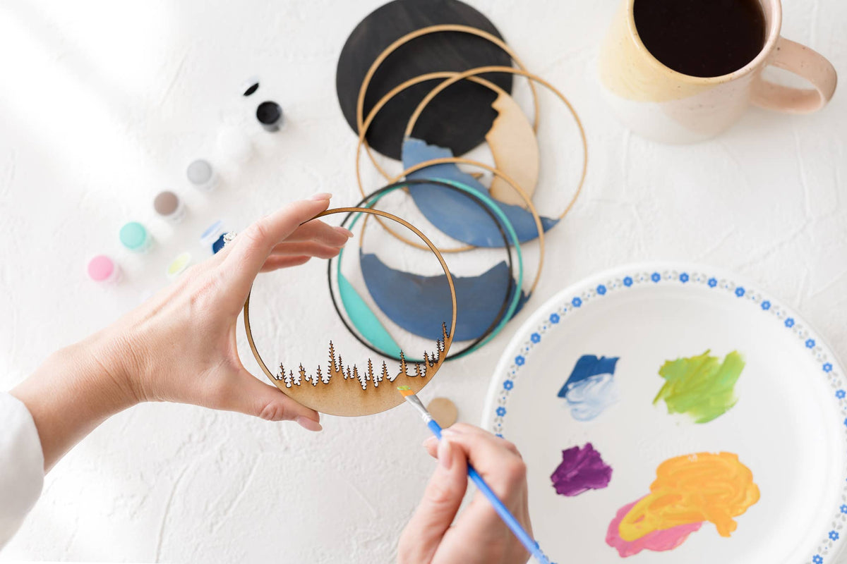 Our Little Makery - The Northern Lights Shadow Box Kit