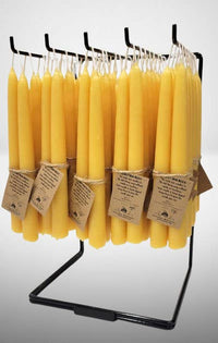 Eastvan bees - Hand-dipped beeswax taper Candles- 8"/9"/10"/11 - 1 Pair: 10"