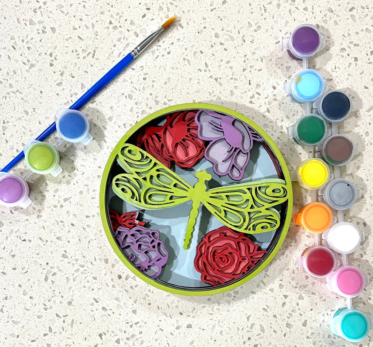 Our Little Makery - Dragonfly Shadow Box Kit