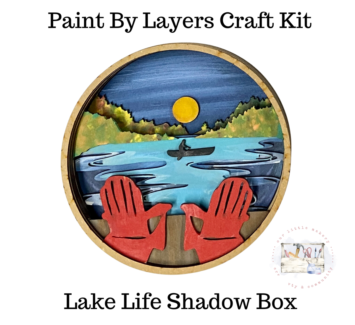 Our Little Makery - Lake Life Shadow Box Kit