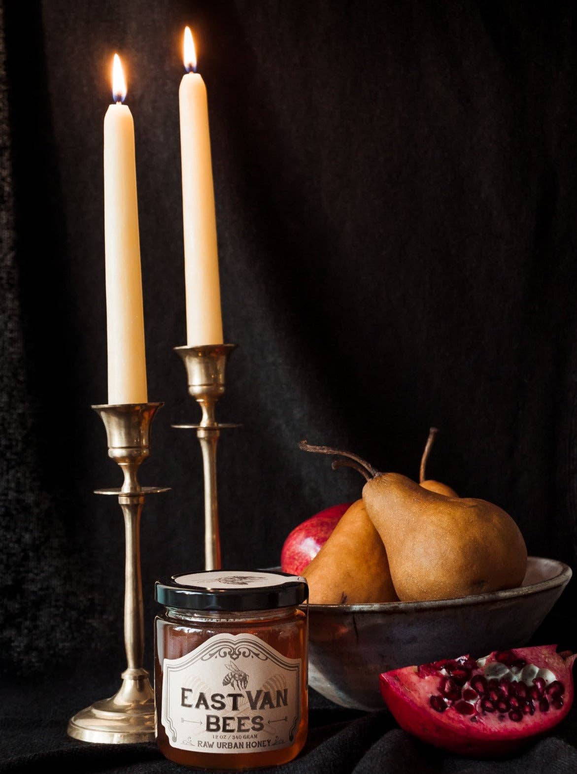 Eastvan bees - Hand-dipped beeswax taper Candles- 8"/9"/10"/11 - 1 Pair: 10"