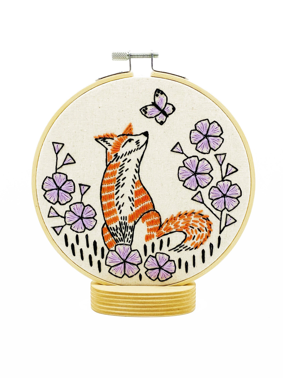 Hook Line & Tinker Canada - Fox in Phlox Complete Embroidery Kit