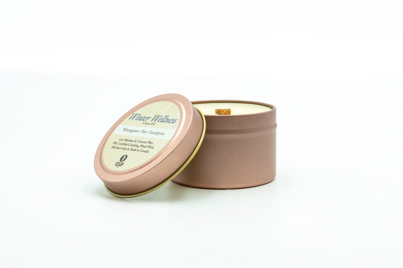 4 oz Rose Gold Travel Tin - Winter Wellness - Green Ash Decor