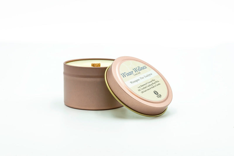 4 oz Rose Gold Travel Tin - Winter Wellness - Green Ash Decor