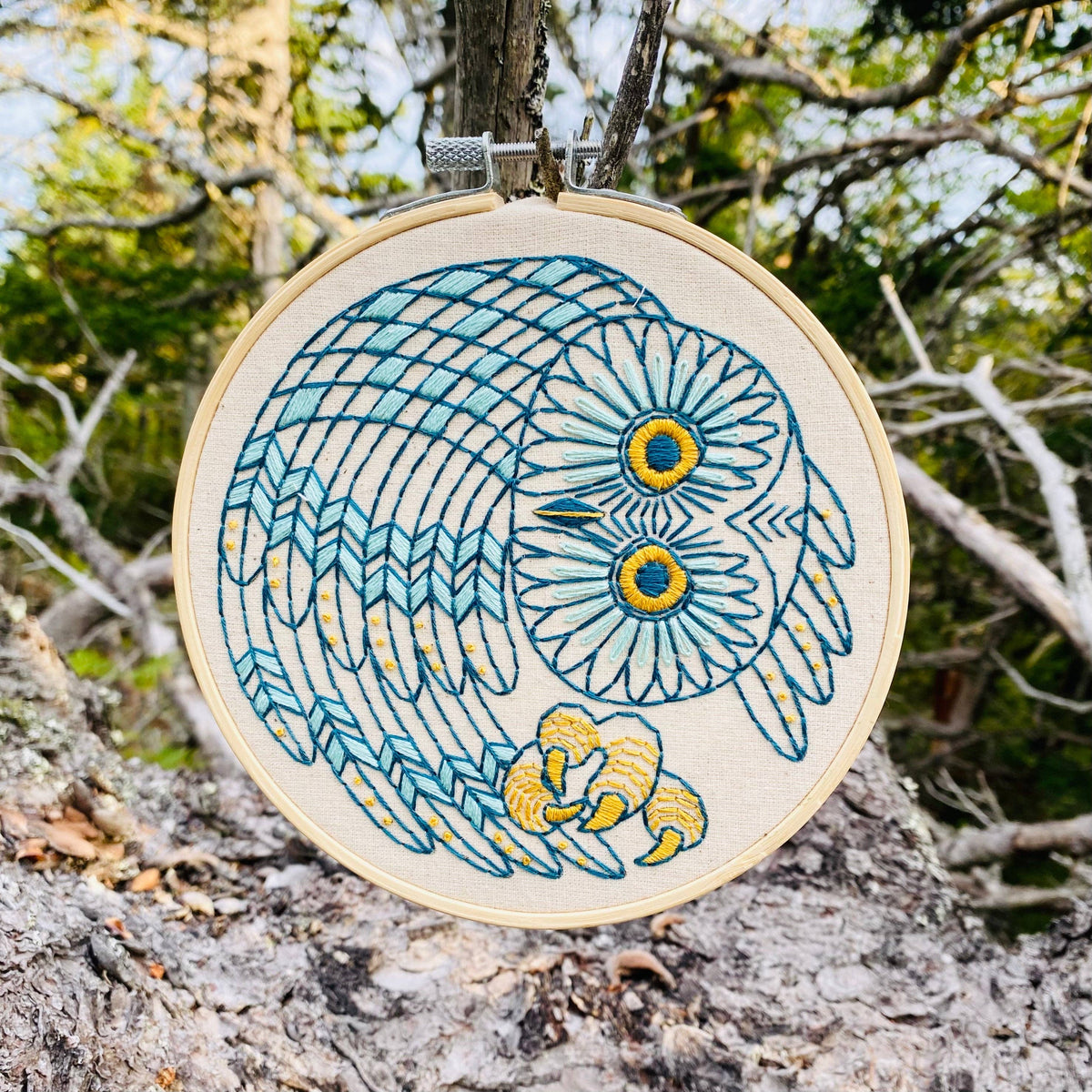 Hook Line & Tinker Canada - Saw Whet Owl Complete Embroidery Kit