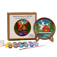 Our Little Makery - Cozy Cottage Shadow Box Kit