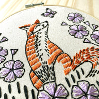 Hook Line & Tinker Canada - Fox in Phlox Complete Embroidery Kit