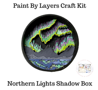 Our Little Makery - The Northern Lights Shadow Box Kit