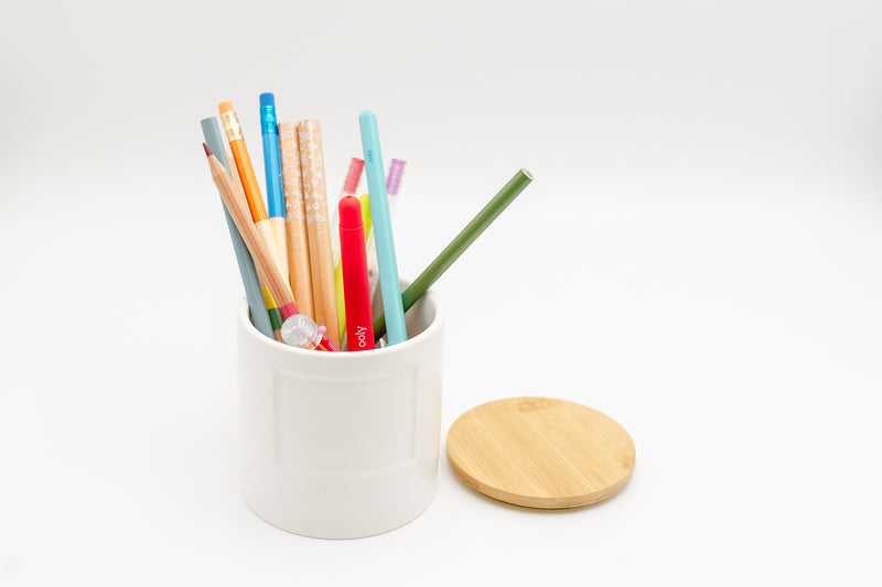 Green Ash's Candle Jar Reuse Ideas - Pencils