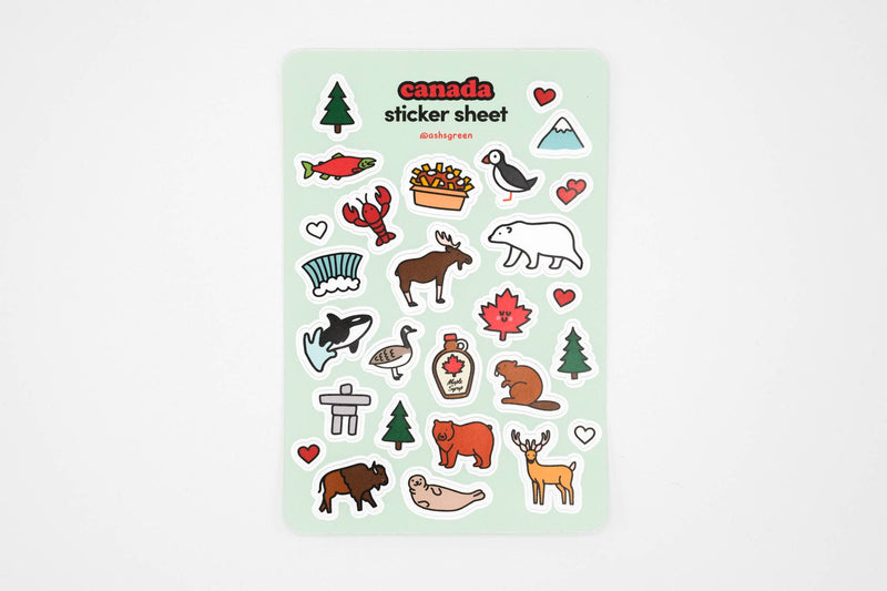 Ashleigh Green Studios - Canada - Sticker Sheet - Green Ash Decor