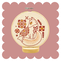 Hook Line & Tinker Canada - Folk Fox Complete Embroidery Kit