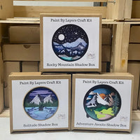 Our Little Makery - Winter Cabin Shadow Box Kit