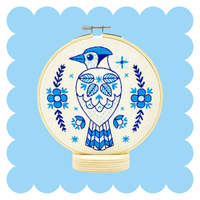 Hook Line & Tinker Canada - Blue Jay Complete Embroidery Kit