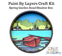 Our Little Makery - Spring Garden Road Shadow Box Kit