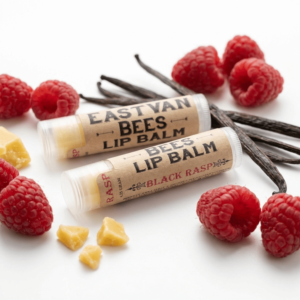Eastvan bees - Lip Balm: Black Raspberry - Green Ash Decor