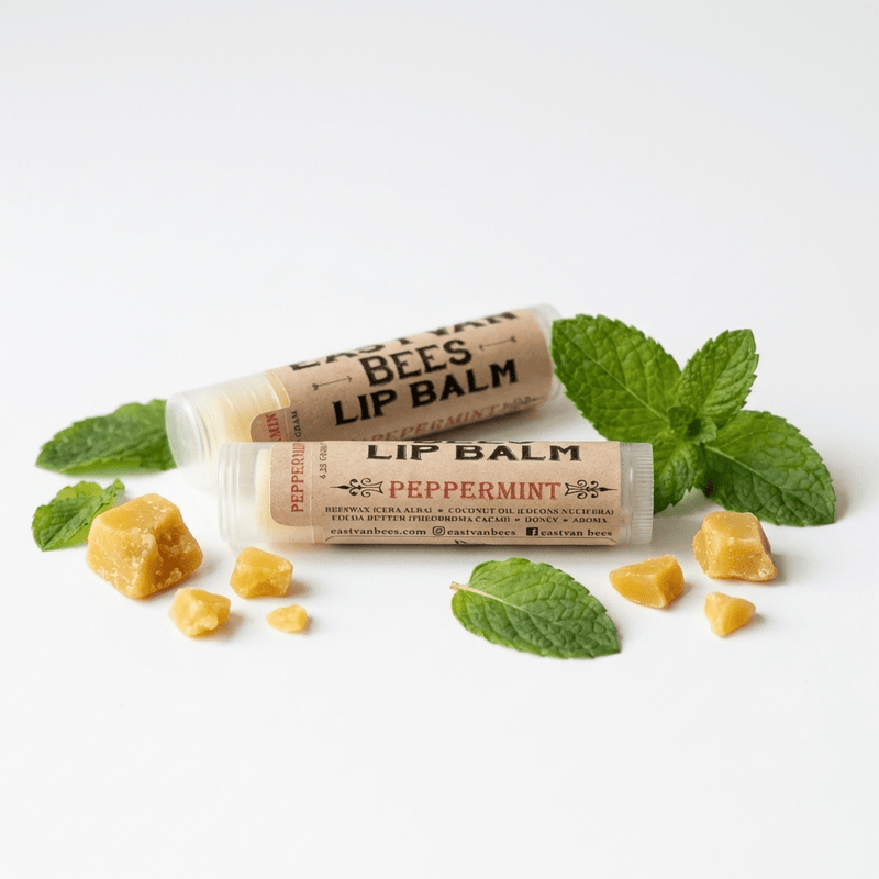 Eastvan bees - Lip Balm: Peppermint - Green Ash Decor