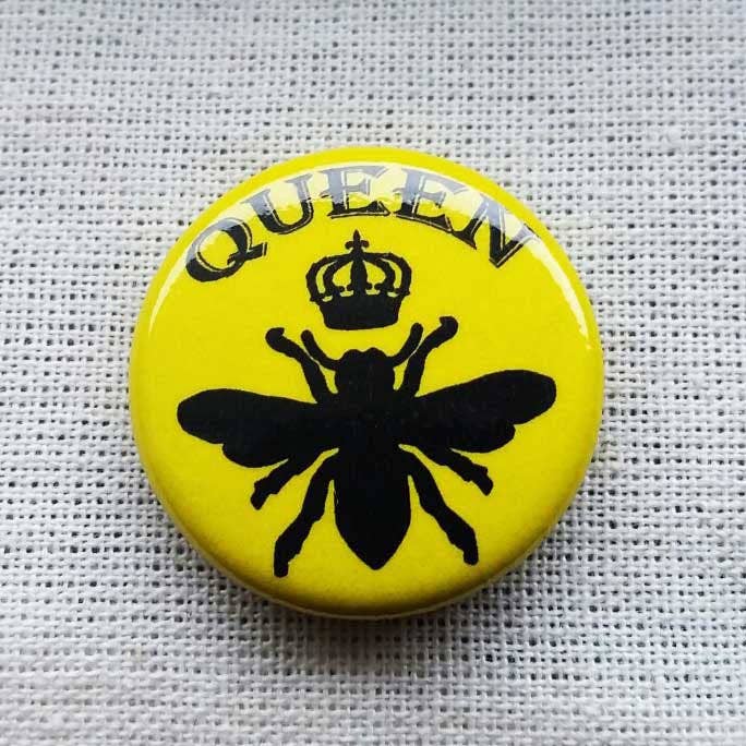 Eastvan bees - Queen Bee Pin - Green Ash Decor