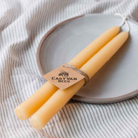 Eastvan bees - Hand-dipped beeswax taper Candles- 8"/9"/10"/11 - 1 Pair: 10"