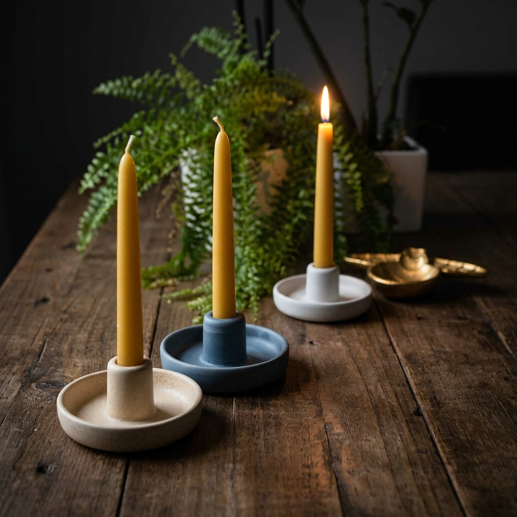 Eastvan bees - Hand-dipped beeswax taper Candles- 8"/9"/10"/11 - 1 Pair: 10"