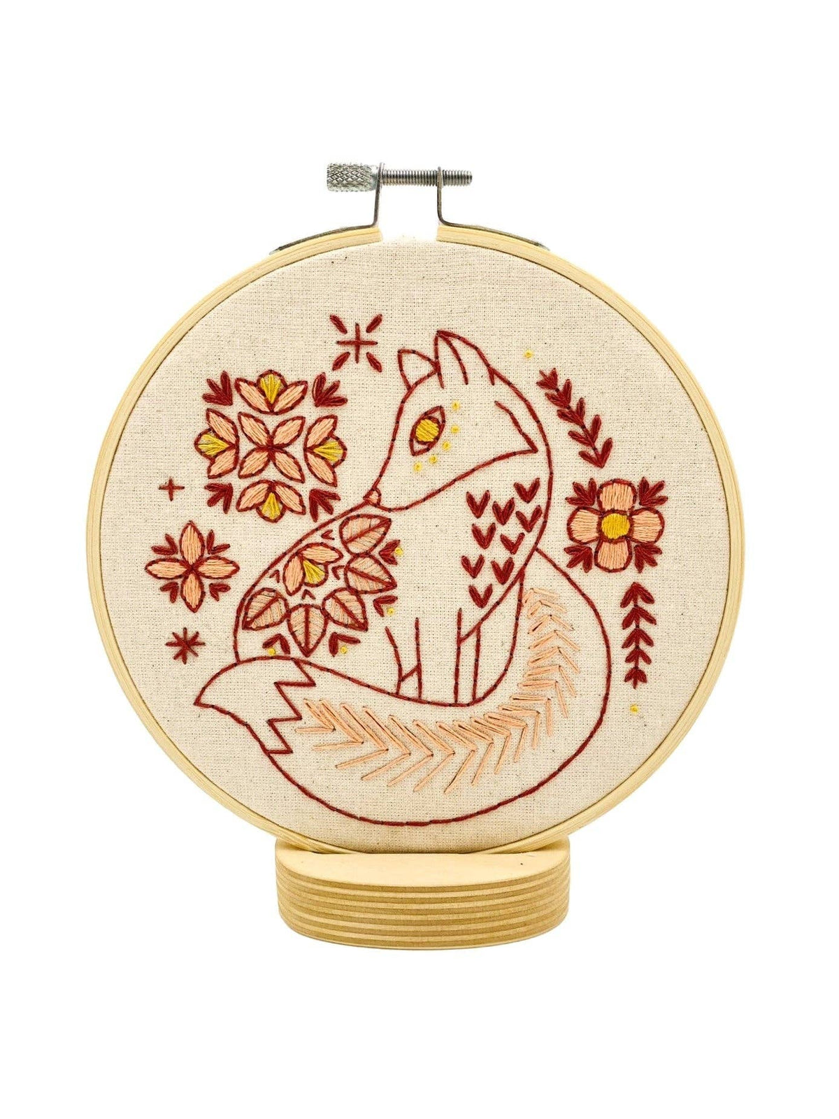 Hook Line & Tinker Canada - Folk Fox Complete Embroidery Kit