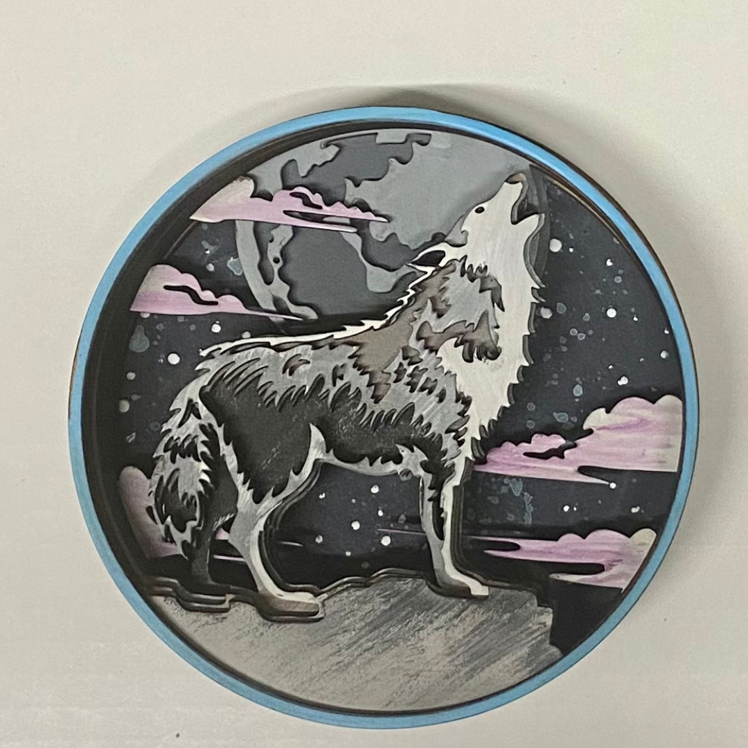 Our Little Makery - Wolf Shadow Box Kit