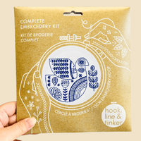 Hook Line & Tinker Canada - Hygge Dove Complete Embroidery Kit - Green Ash Decor