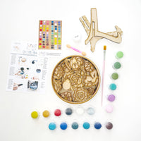Our Little Makery - Bee Happy Shadow Box Kit - Green Ash Decor