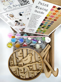 Our Little Makery - Bird Shadow Box Kit - Green Ash Decor