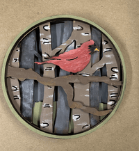 Our Little Makery - Bird Shadow Box Kit - Green Ash Decor