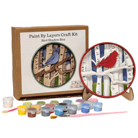 Our Little Makery - Bird Shadow Box Kit - Green Ash Decor
