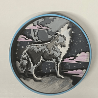 Our Little Makery - Wolf Shadow Box Kit - Green Ash Decor
