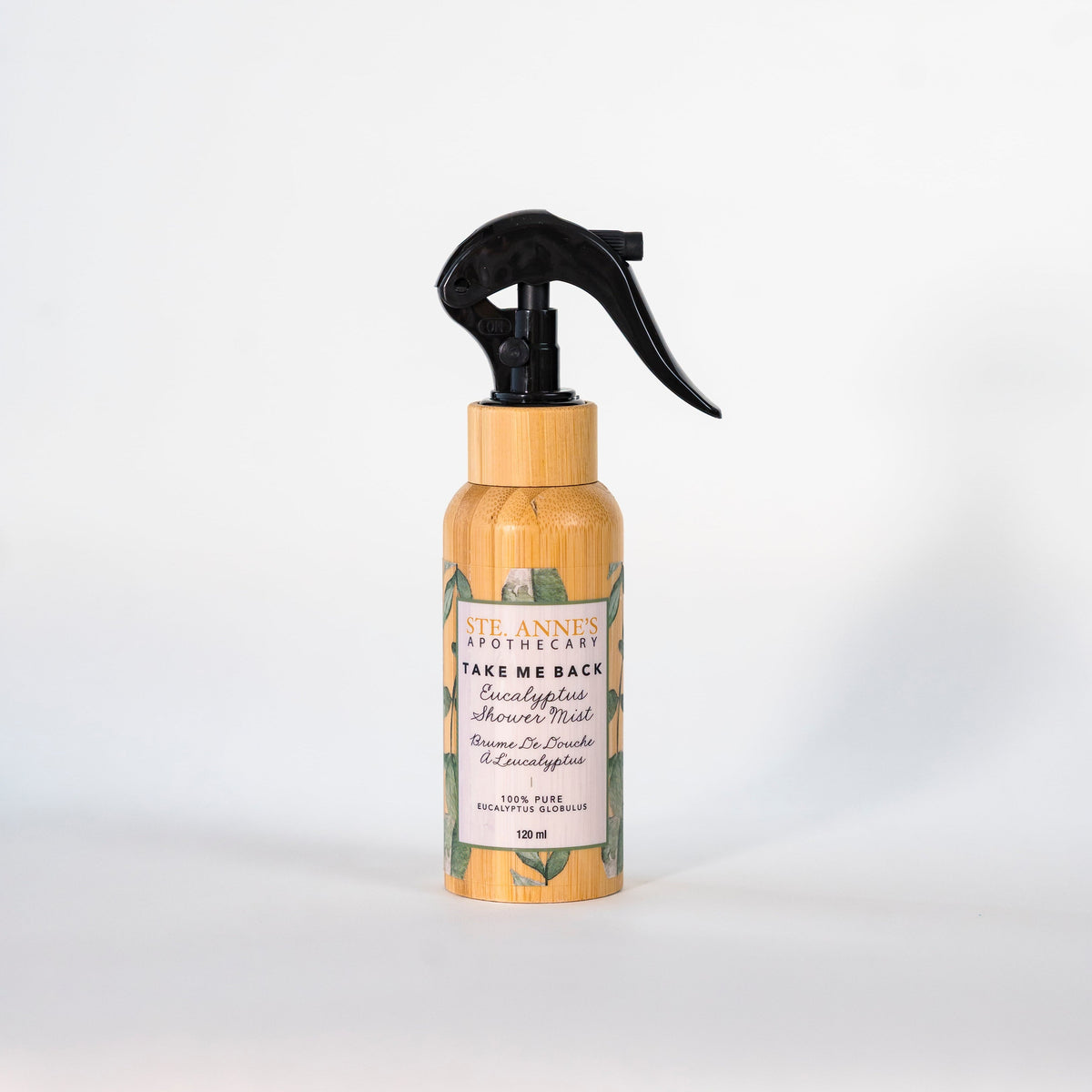 Ste. Anne's Take Me Back Eucalyptus Shower Mist 120ml - Green Ash Decor