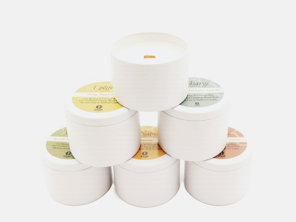 The Sampler! Buy one of each scent in the 4 oz tin and save - Green Ash Decor