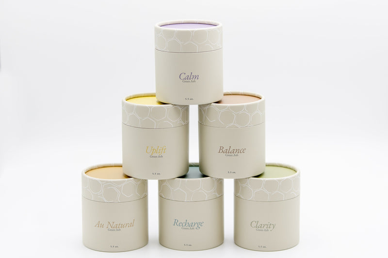 The Sampler! Buy one of each scent in the 5.5oz jar and save - Green Ash Decor