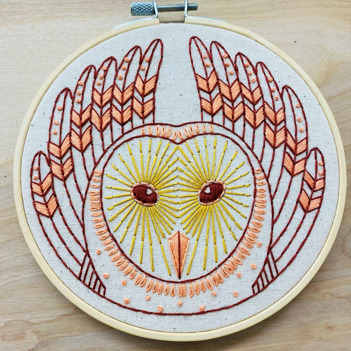 Hook, Line & Tinker Embroidery Kits Inc - Barn Owl Embroidery Kit - Green Ash Decor