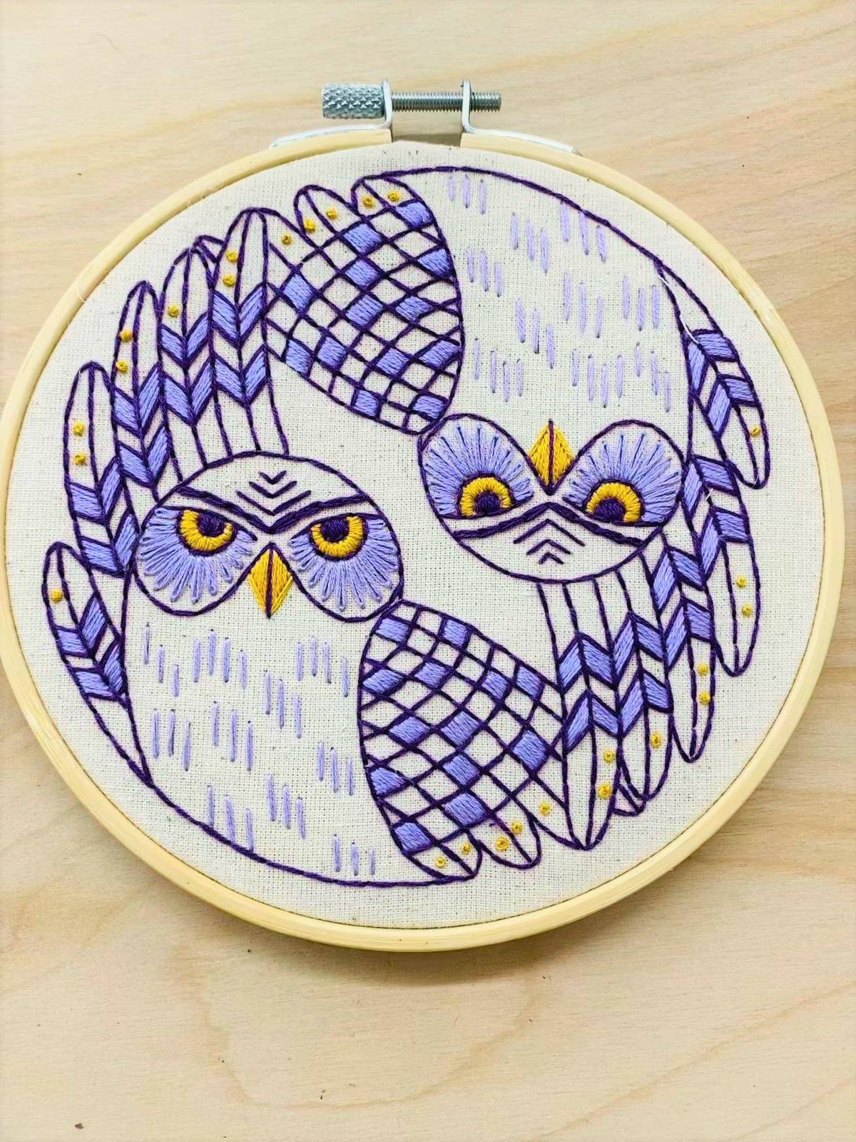 Hook, Line & Tinker Embroidery Kits Inc - Burrowing Owls Embroidery Kit - Green Ash Decor